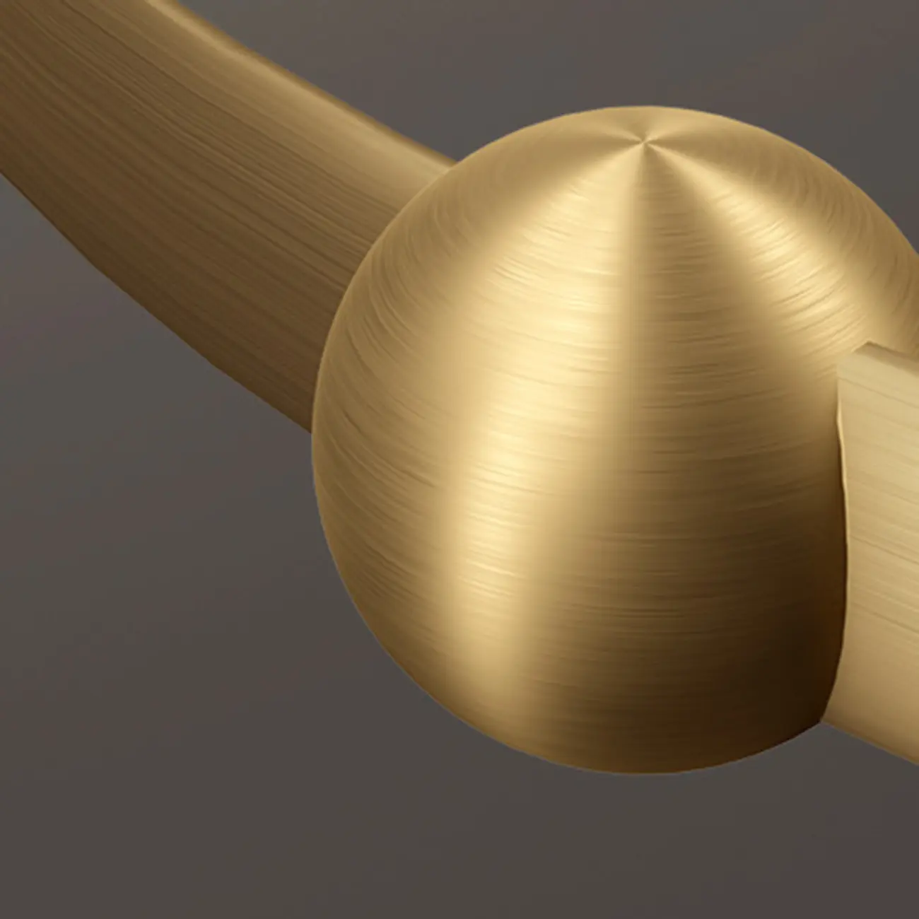 Stylish Geometric Gold Semi Flush Ceiling Light 3-Gear Dimming Image - 13 | homeyfad