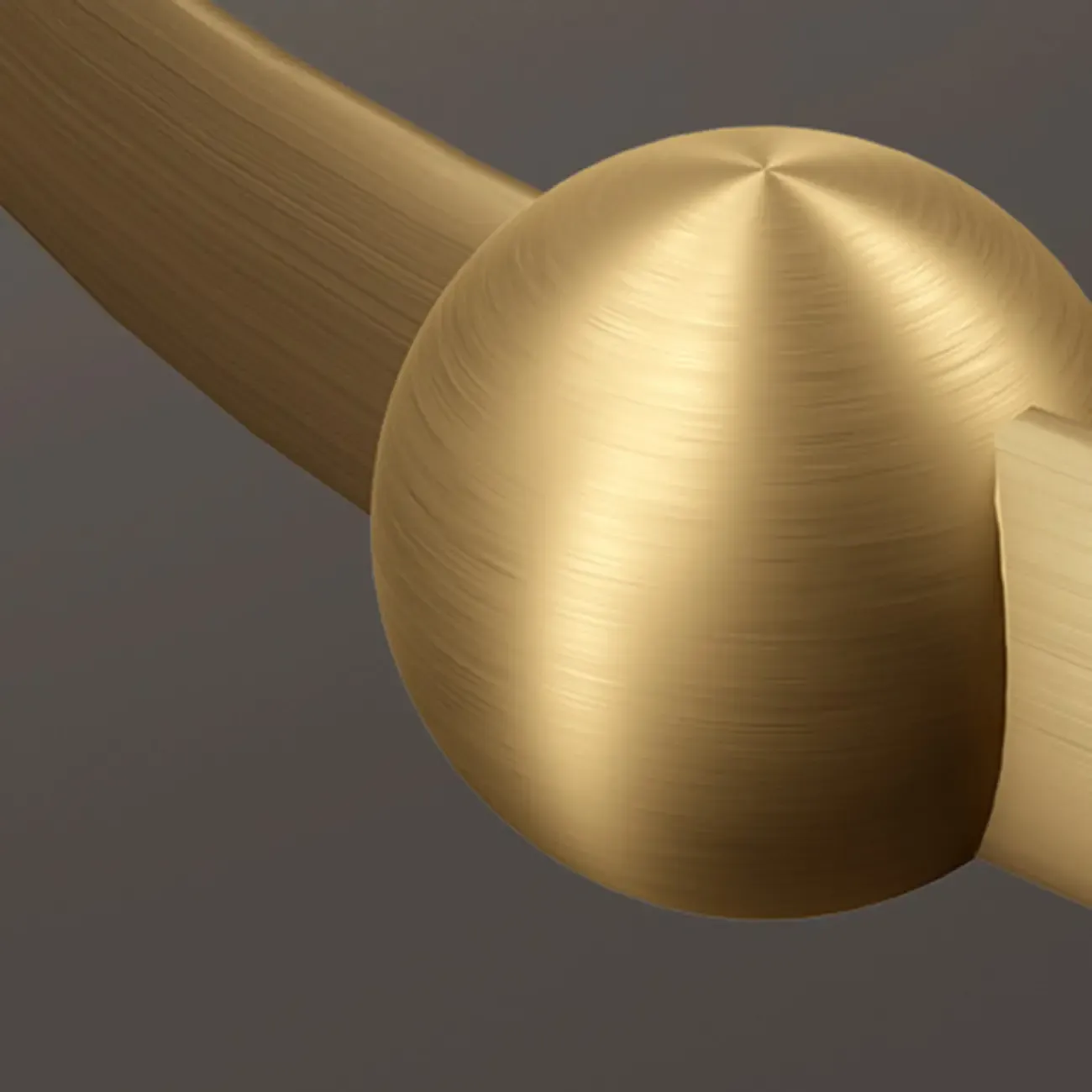 Stylish Geometric Gold Semi Flush Ceiling Light 3-Gear Dimming Image - 13