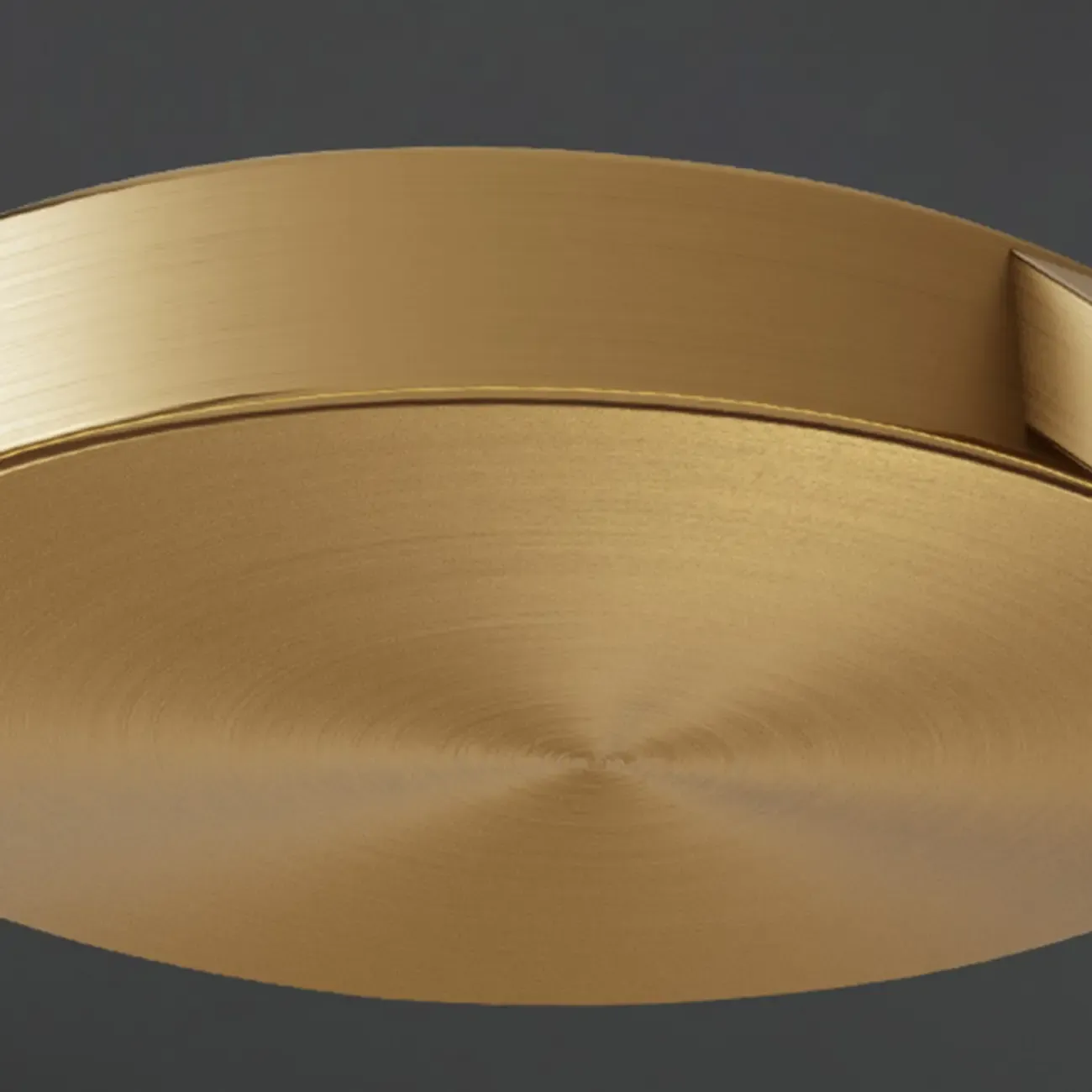 Stylish Geometric Gold Semi Flush Ceiling Light 3-Gear Dimming Image - 15