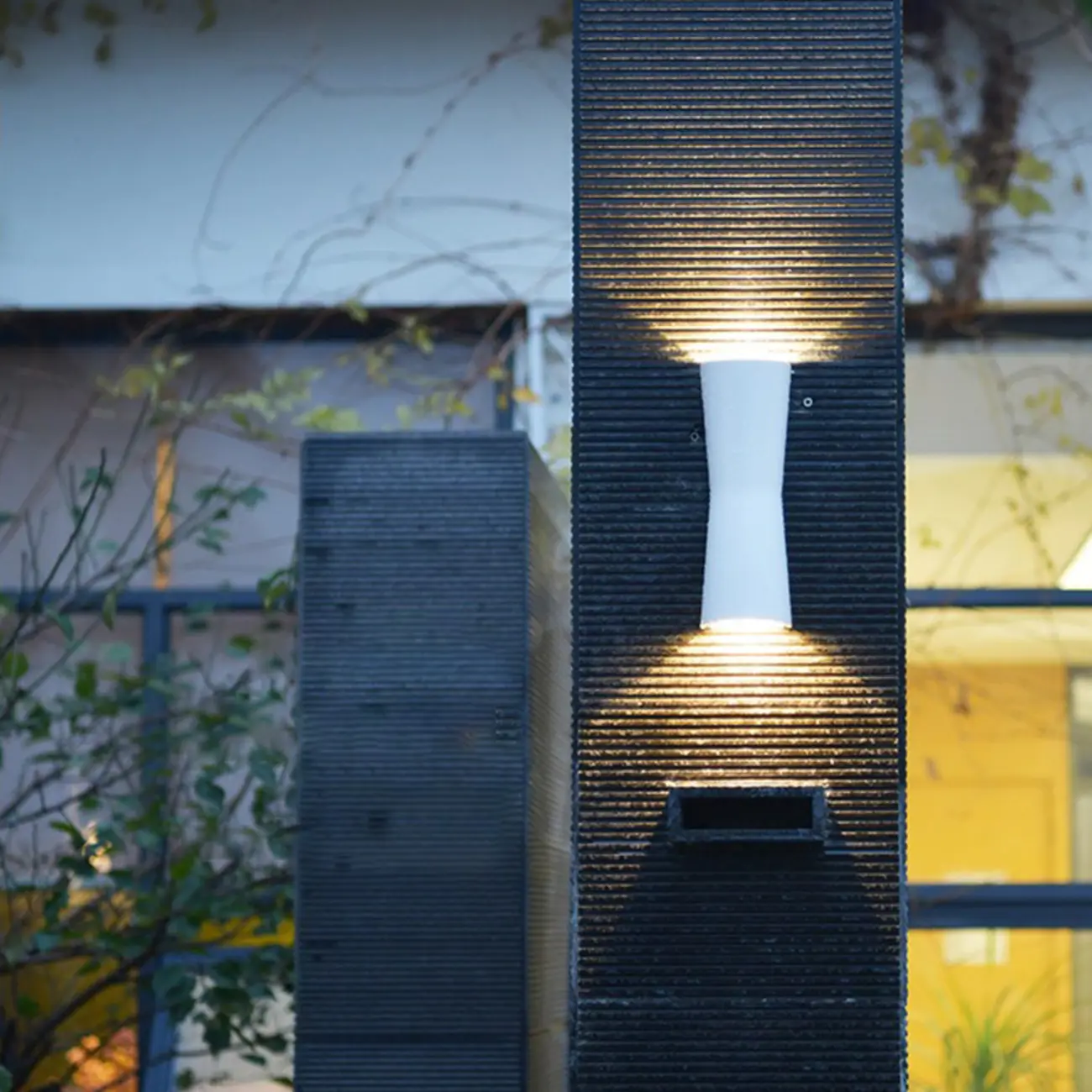 Modern Metal Up Down LED Outdoor Wall Light | homeyfad