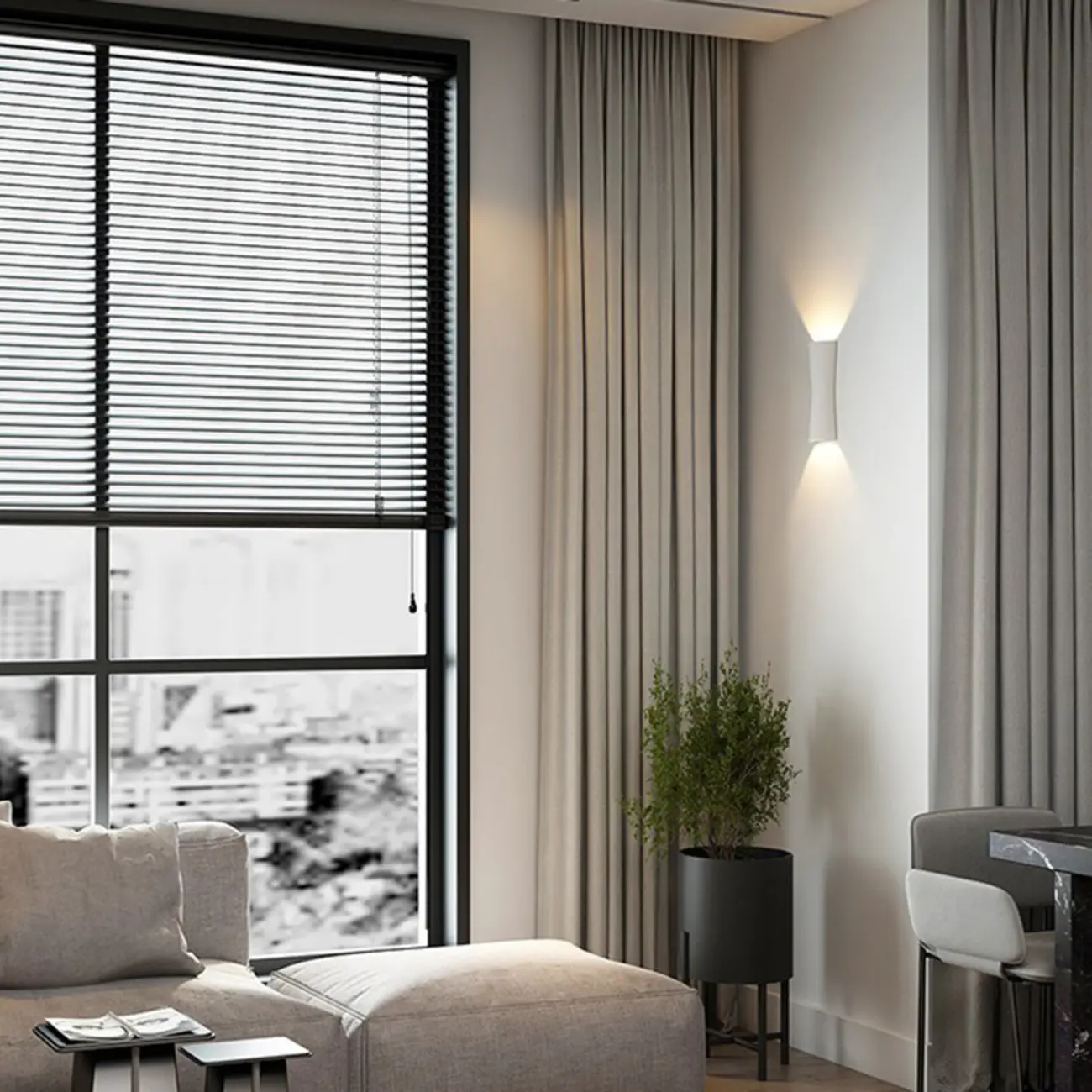 Modern Metal Up Down LED Outdoor Wall Light | homeyfad