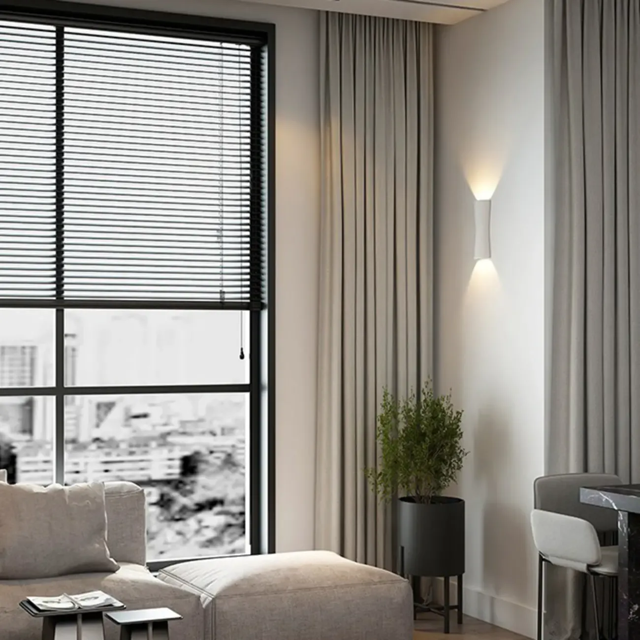 Modern Metal Up Down LED Outdoor Wall Light