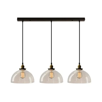 Modern Glass Geometric Island Pendant Light for Kitchen Area Image - 7