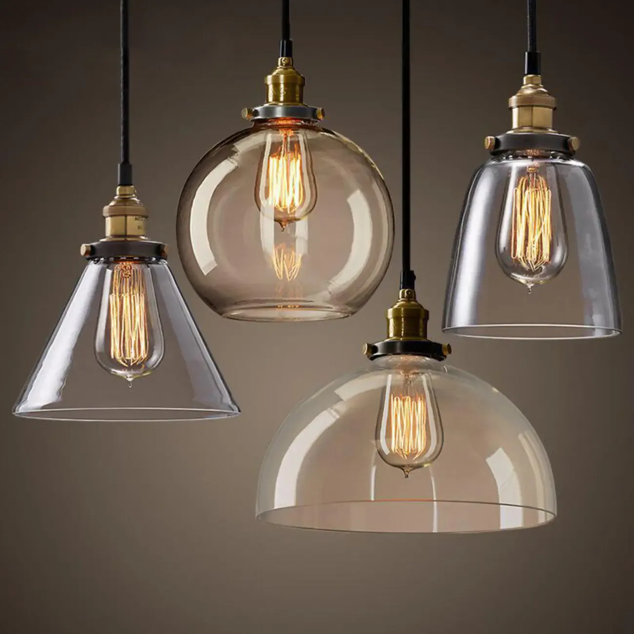 Modern Glass Geometric Island Pendant Light for Kitchen Area Image - 8