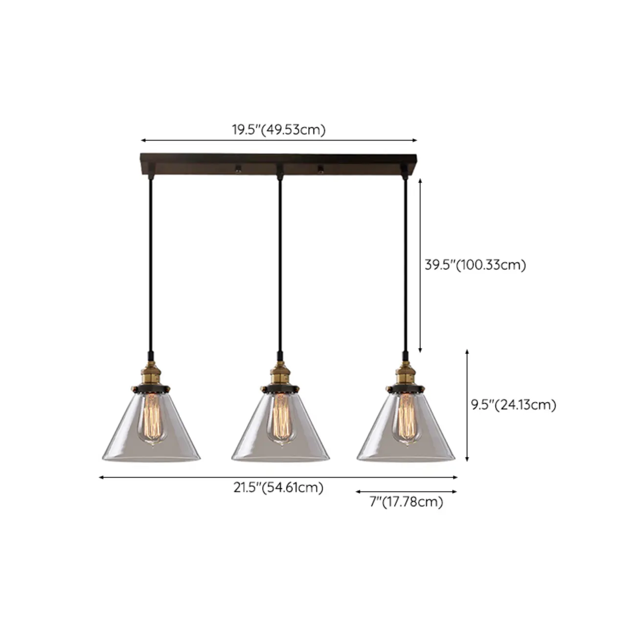 Modern Glass Geometric Island Pendant Light for Kitchen Area Image - 20 | homeyfad