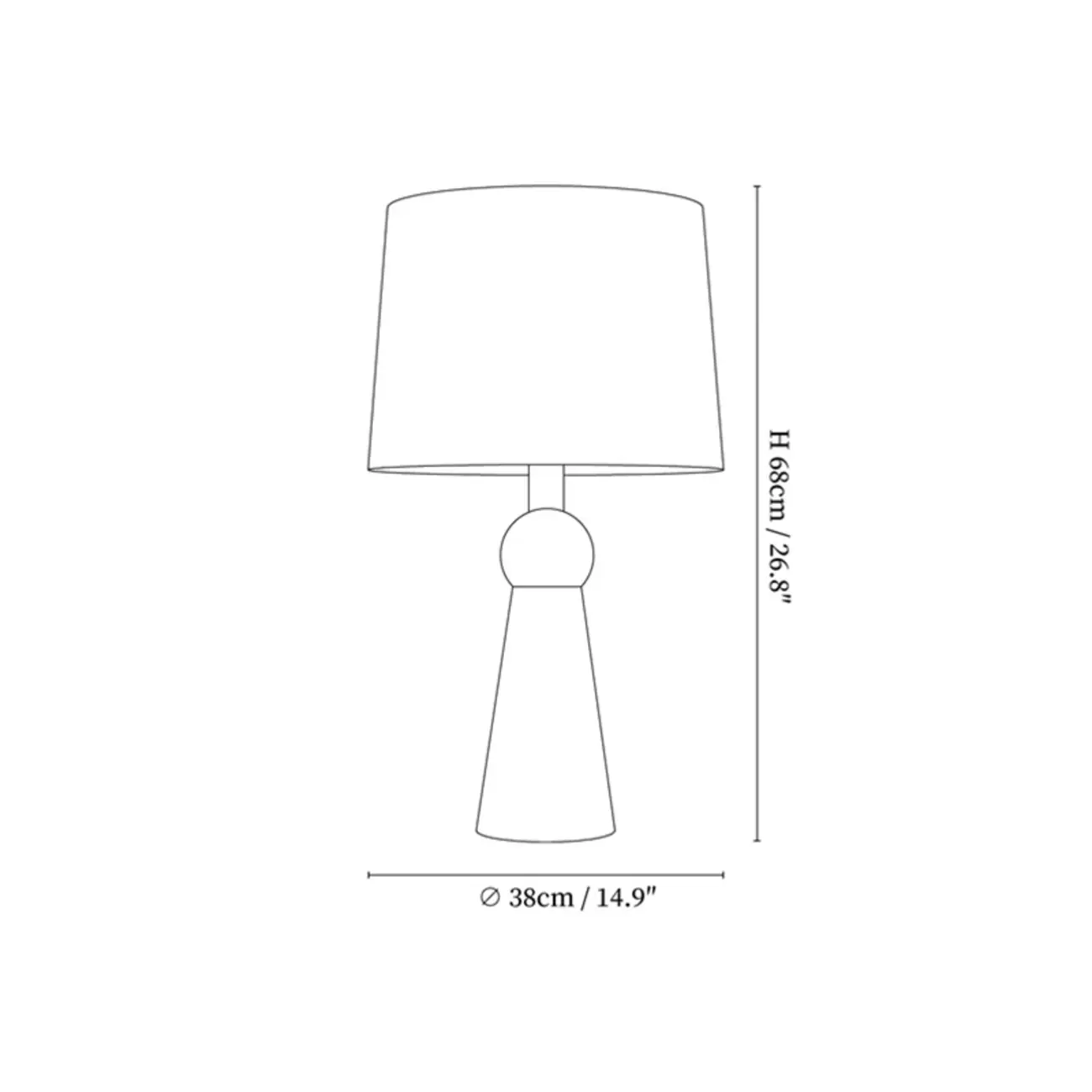 Contemporary Wood Tapered Base Table Lamp With Linen Shade #size | homeyfad