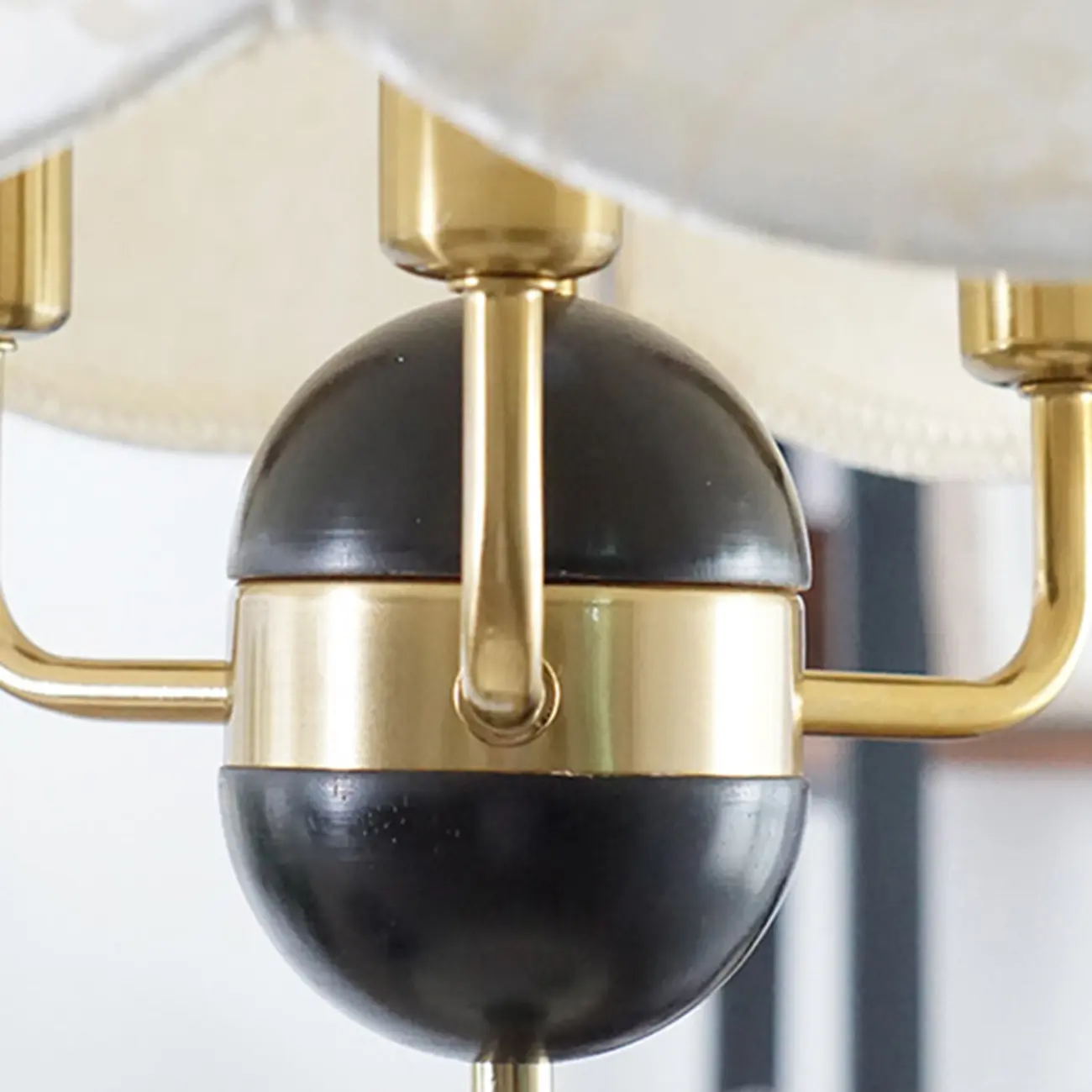 Gold Dome Fabric Elegant Vintage Chandelier Light Image - 8 | homeyfad