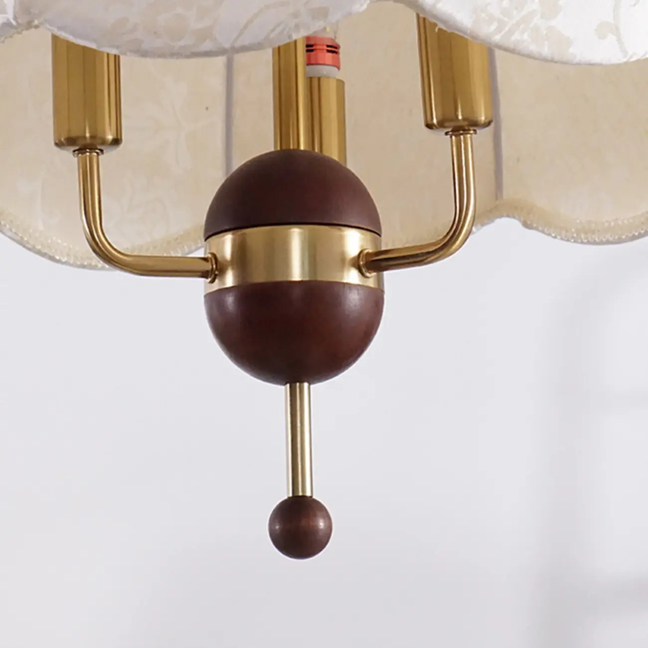 Gold Dome Fabric Elegant Vintage Chandelier Light Image - 9 | homeyfad