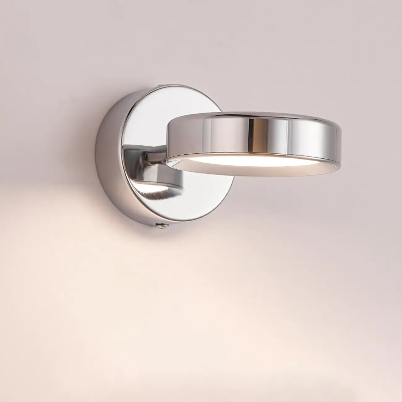 Modish 1-Light Alloy Indoor Wall Sconce with White Plastic Shade | HomeyFad