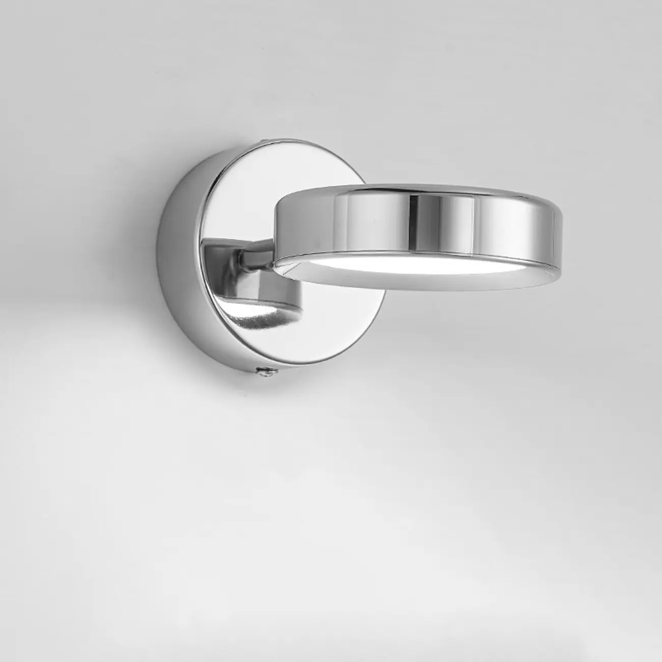 Modish 1-Light Alloy Indoor Wall Sconce with White Plastic Shade Image - 11 | homeyfad