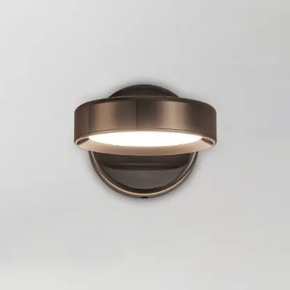 Modish 1-Light Alloy Indoor Wall Sconce with White Plastic Shade Image - 12