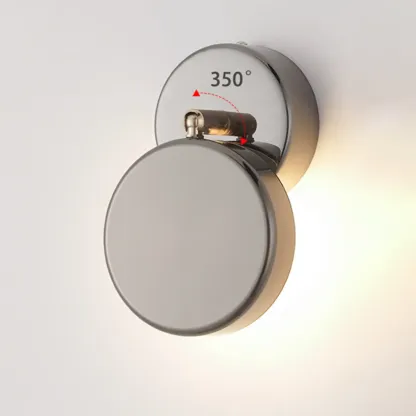 Modish 1-Light Alloy Indoor Wall Sconce with White Plastic Shade Image - 13