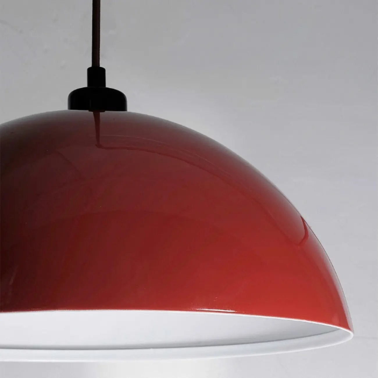 Red and White Plug-In Dome Swing Arm Wall Light Image - 10 | homeyfad