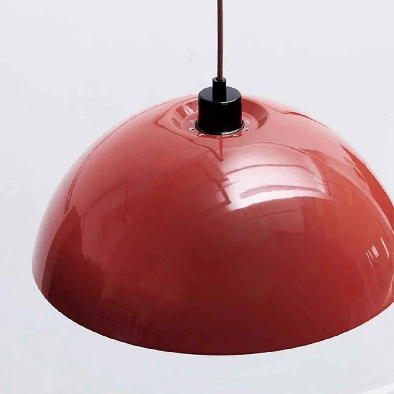 Red and White Plug-In Dome Swing Arm Wall Light Image - 11 | homeyfad