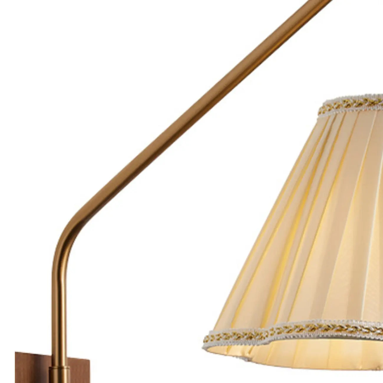 Modern Living Room Wall Light with Pleated Fabric Shade | homeyfad