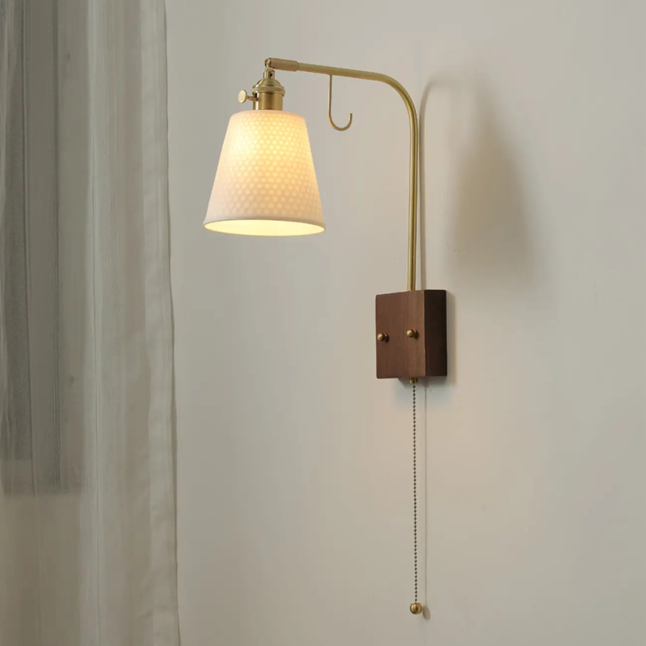 Vintage Cylinder Interior Wall Light with Deer Pattern | homeyfad