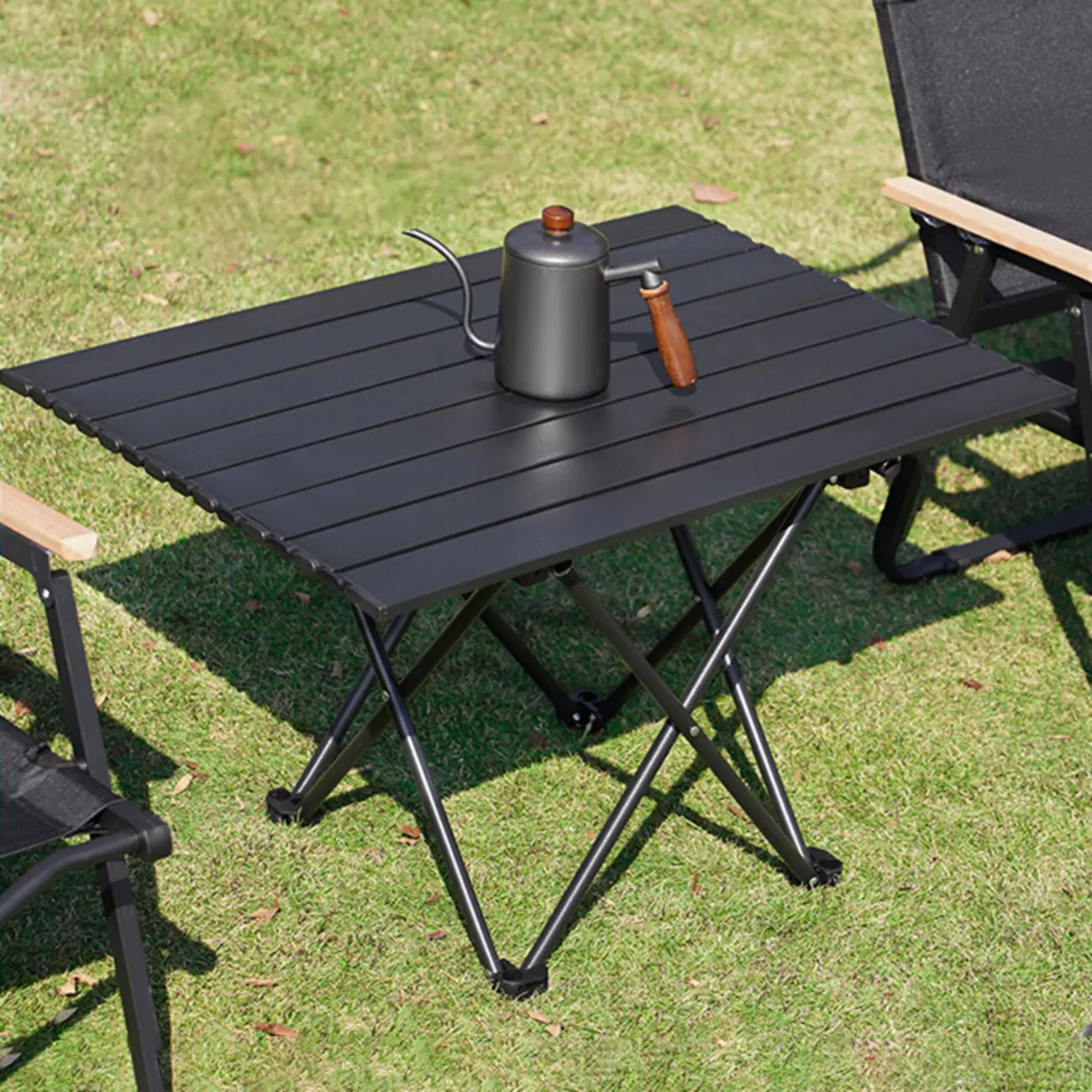 Modern Black UV Resistant Foldable Outdoor Dining Table Image - 1 | homeyfad