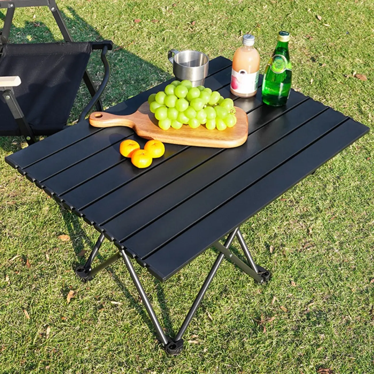 Modern Black UV Resistant Foldable Outdoor Dining Table Image - 2 | homeyfad
