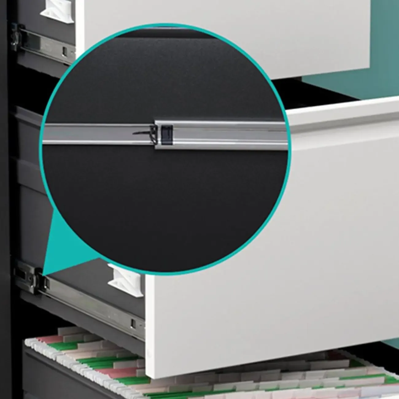 Classic Steel Lockable Vertical File Cabinets for Office Image - 5