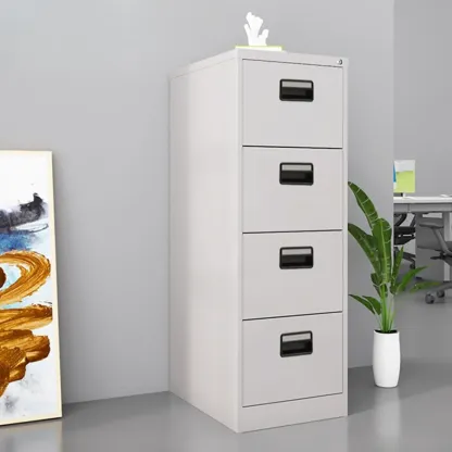 Classic Steel Lockable Vertical File Cabinets for Office Image - 8