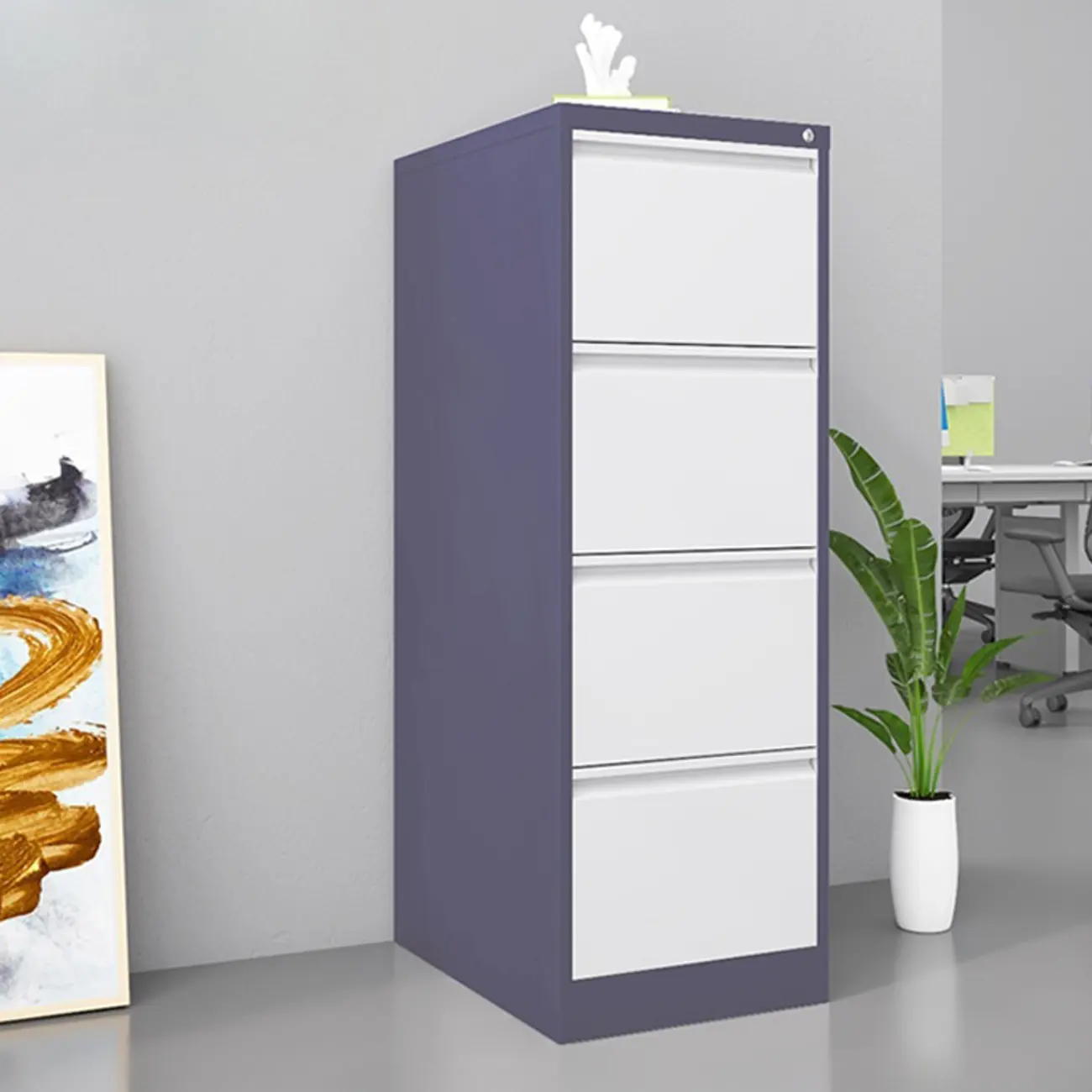 Classic Steel Lockable Vertical File Cabinets for Office Image - 14 | homeyfad