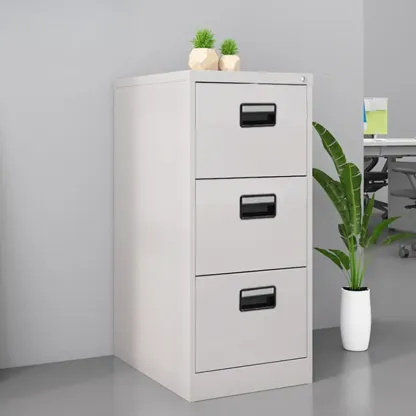 Classic Steel Lockable Vertical File Cabinets for Office Image - 9