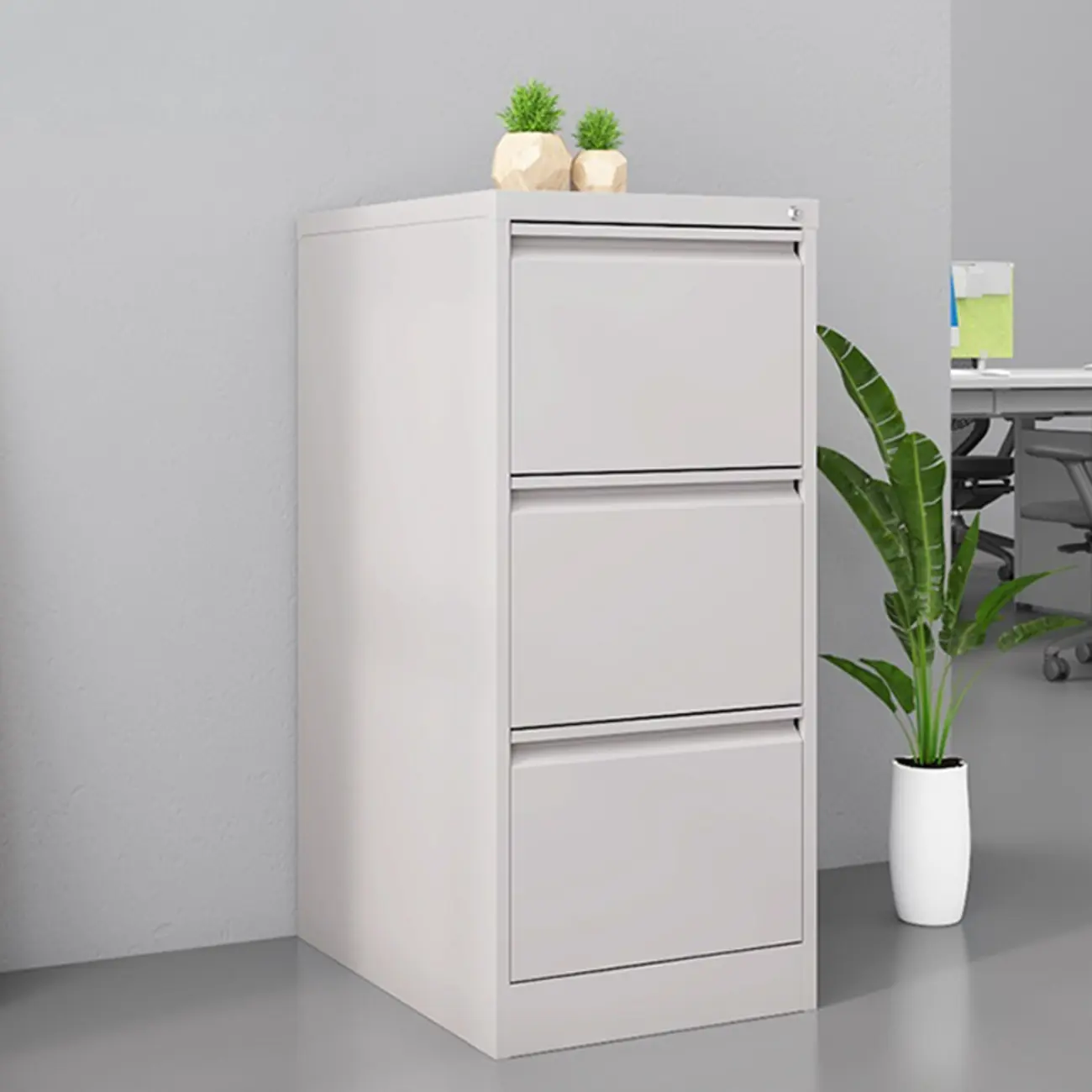 Classic Steel Lockable Vertical File Cabinets for Office Image - 16 | homeyfad