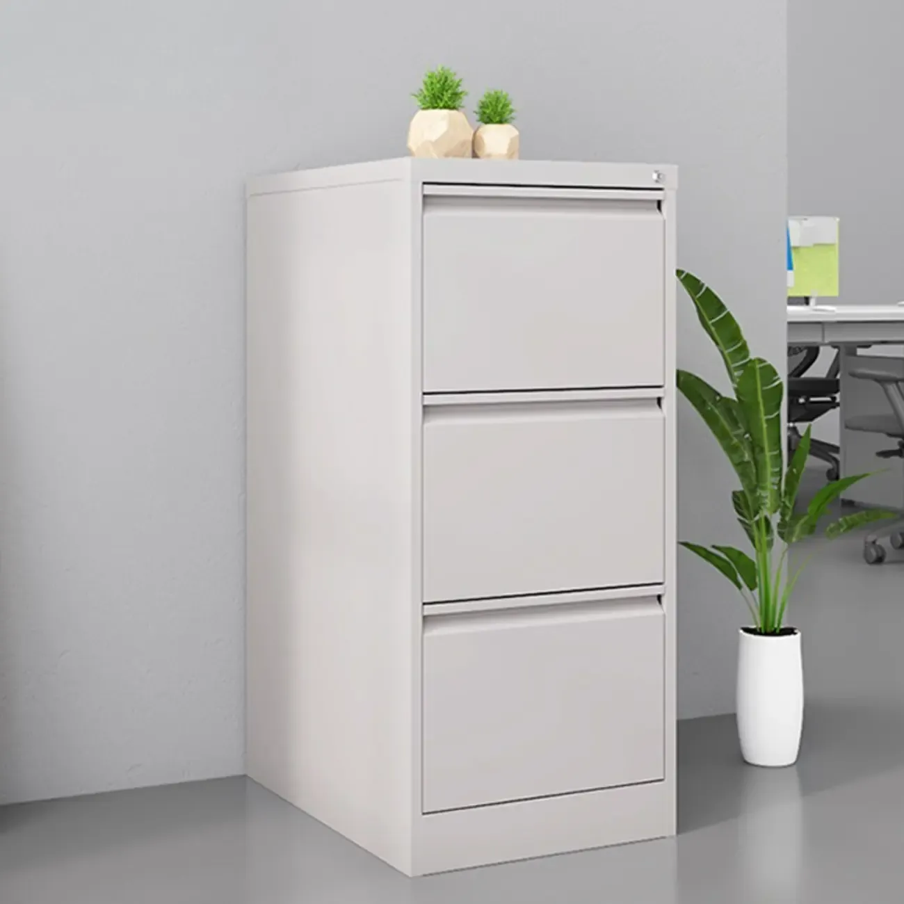 Classic Steel Lockable Vertical File Cabinets for Office Image - 16