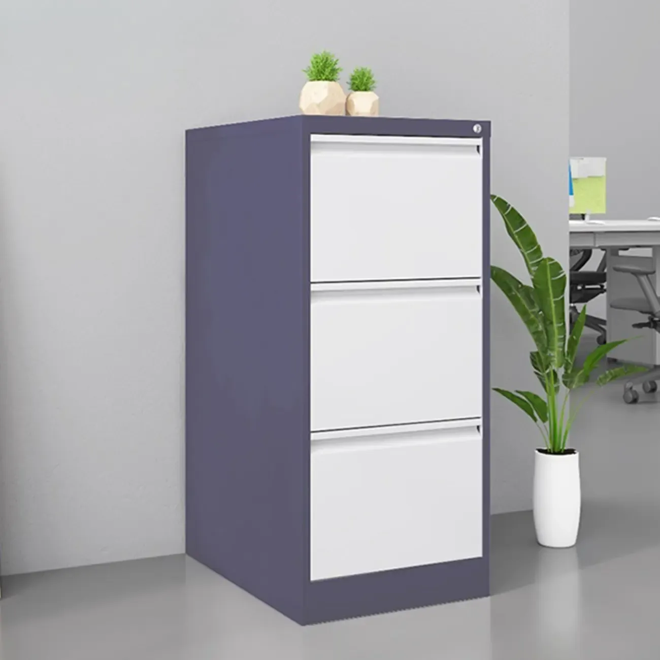 Classic Steel Lockable Vertical File Cabinets for Office Image - 17