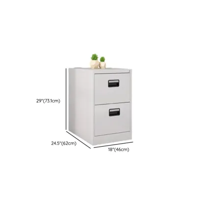Classic Steel Lockable Vertical File Cabinets for Office #size