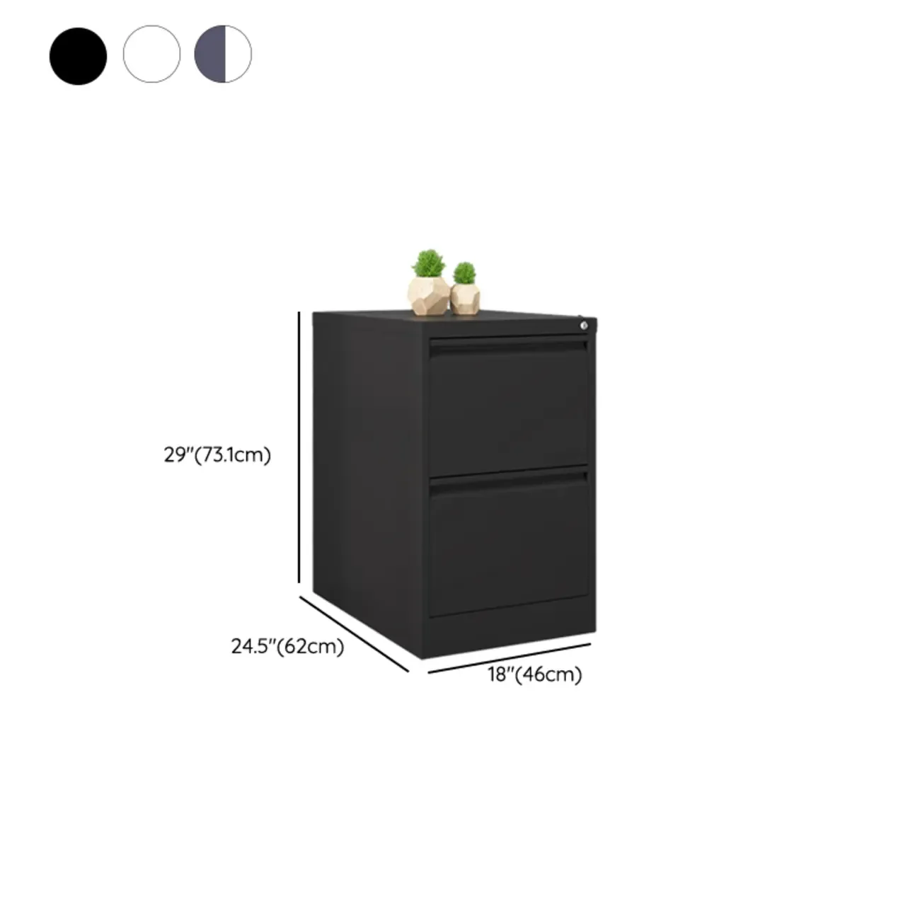 Classic Steel Lockable Vertical File Cabinets for Office Image - 23