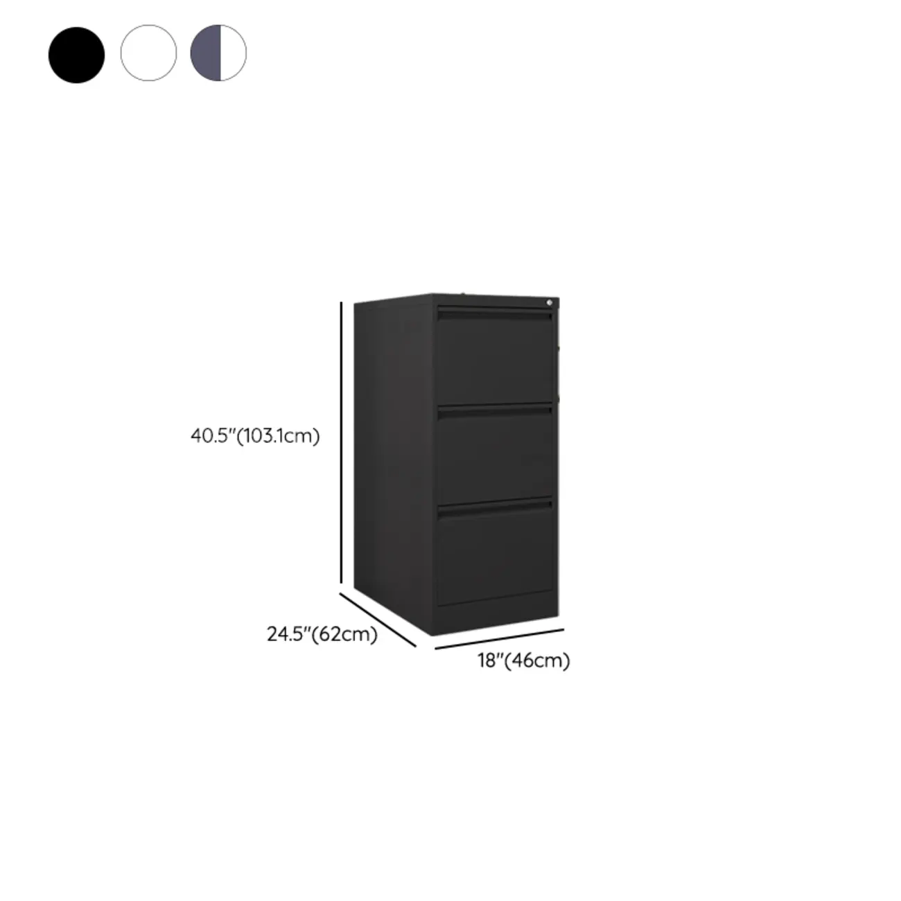 Classic Steel Lockable Vertical File Cabinets for Office Image - 25 | homeyfad