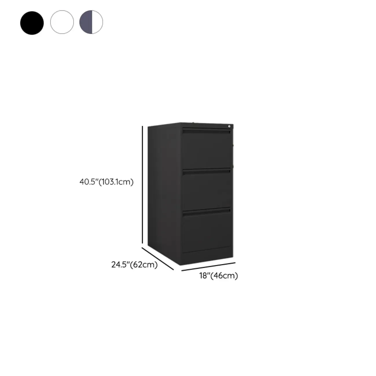 Classic Steel Lockable Vertical File Cabinets for Office Image - 25