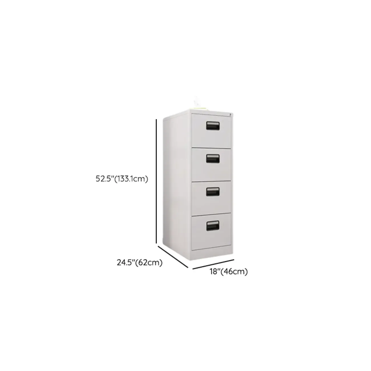 Classic Steel Lockable Vertical File Cabinets for Office Image - 26