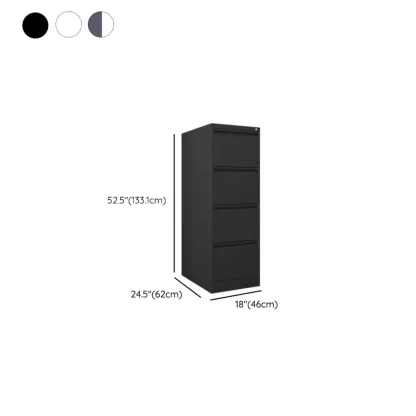Classic Steel Lockable Vertical File Cabinets for Office Image - 27