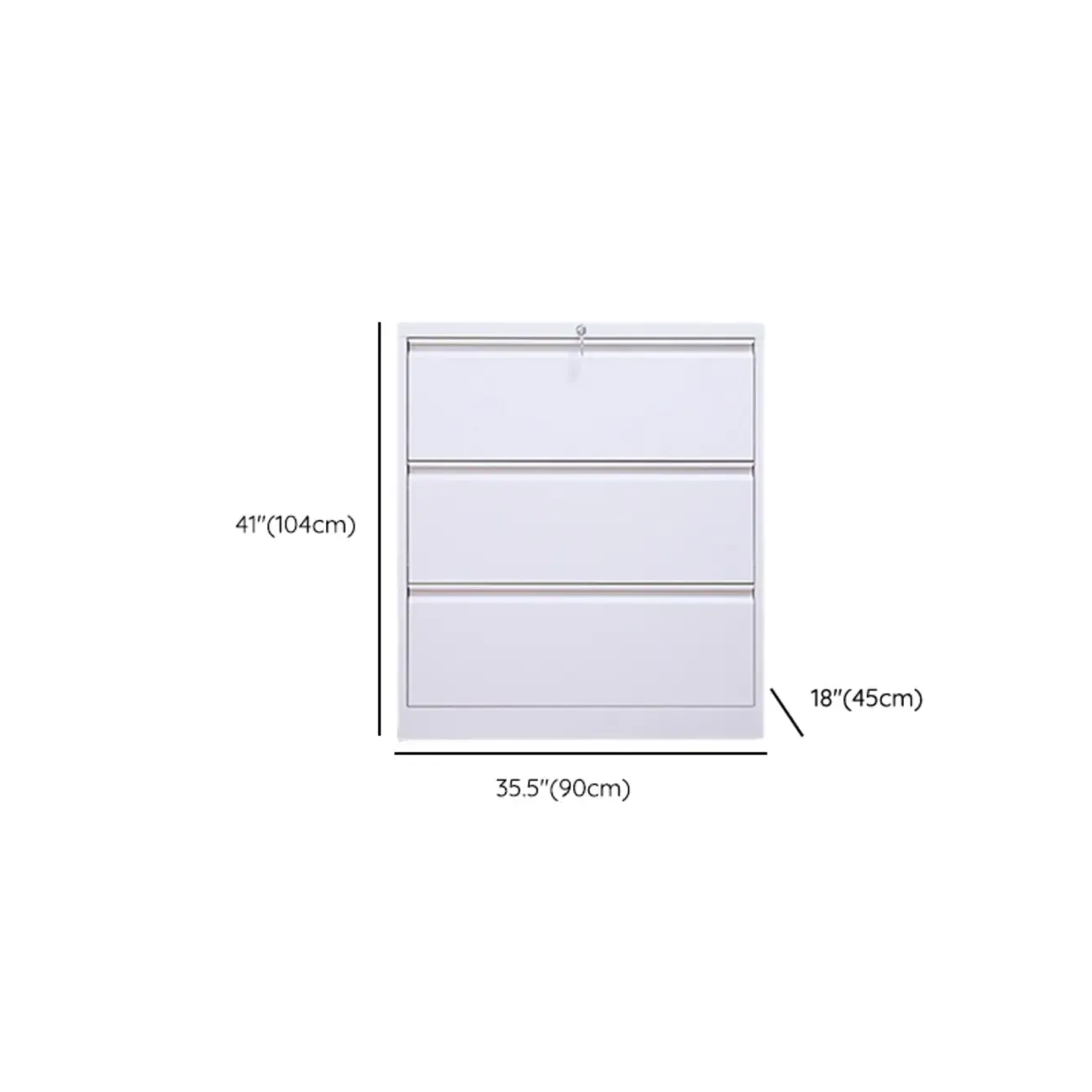 Classic Steel Lockable Vertical File Cabinets for Office Image - 29