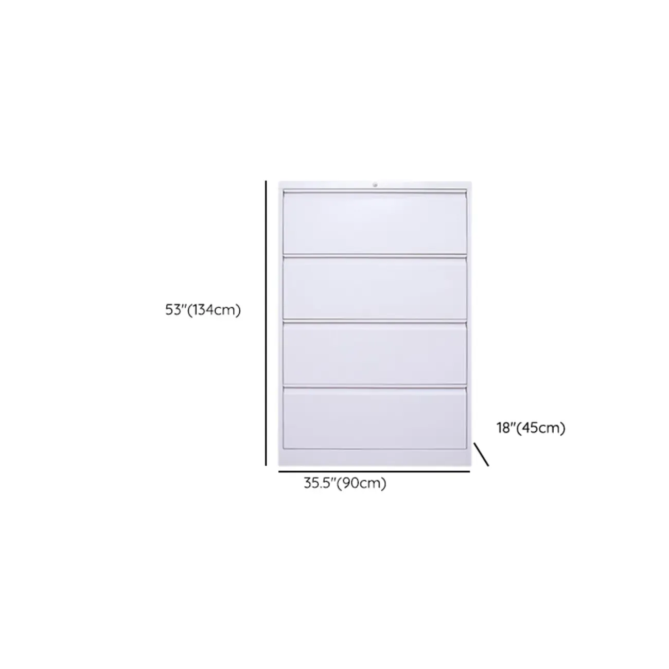 Classic Steel Lockable Vertical File Cabinets for Office Image - 30