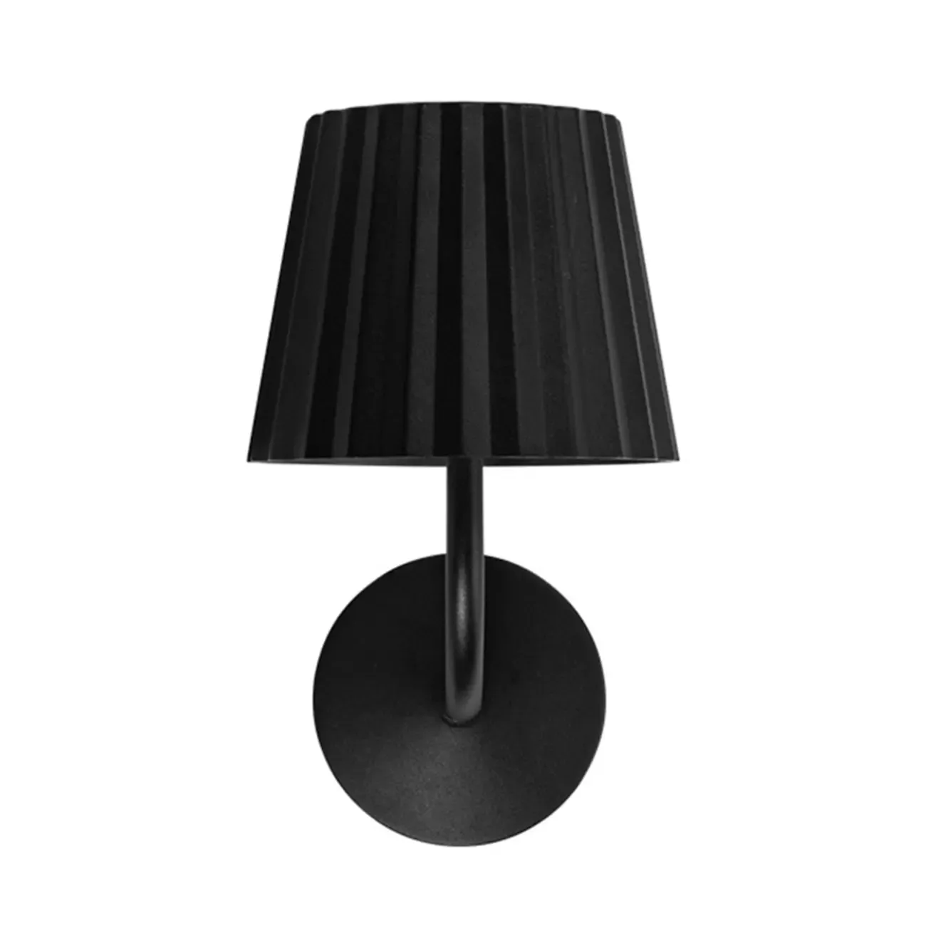 Black and White Metal Minimalist Wall Sconce Image - 5