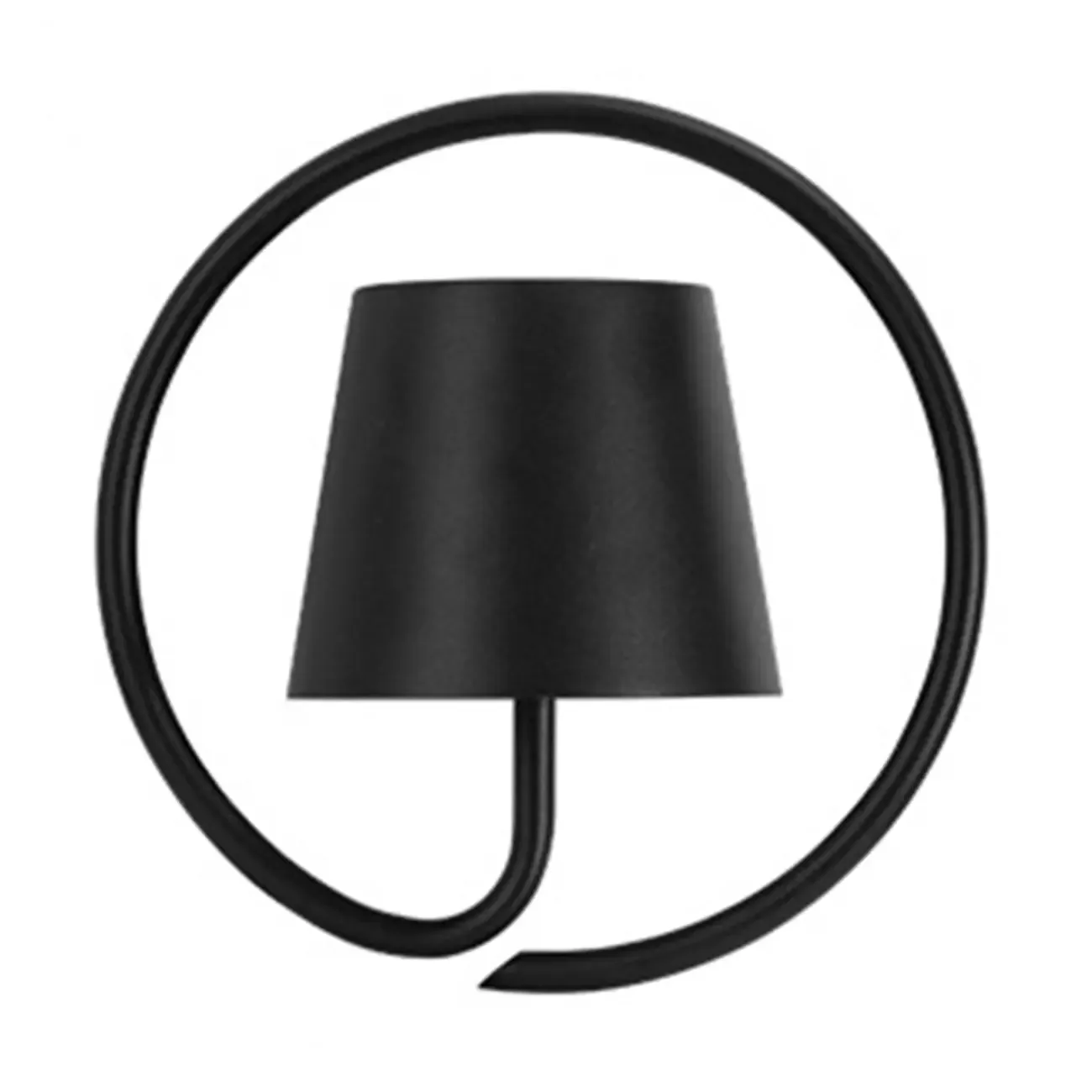 Black and White Metal Minimalist Wall Sconce Image - 7