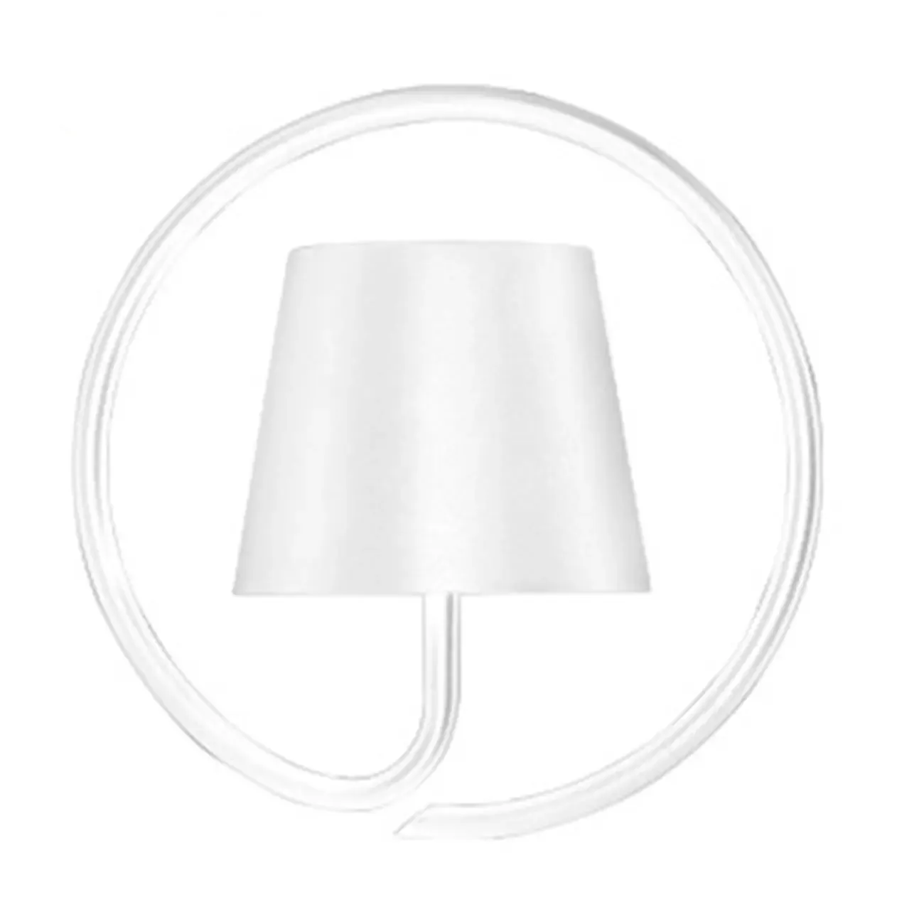 Black and White Metal Minimalist Wall Sconce Image - 8