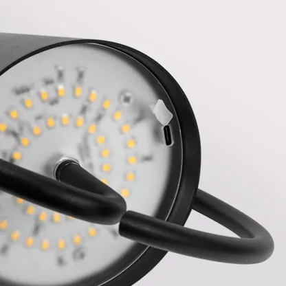 Black and White Metal Minimalist Wall Sconce Image - 10