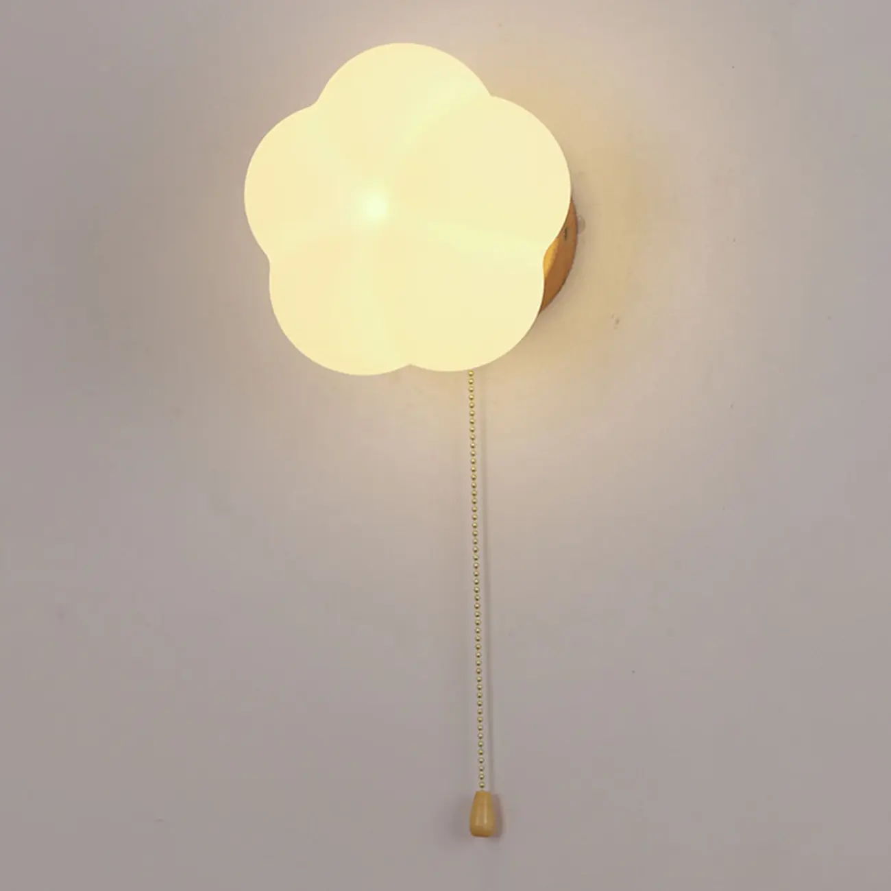 Modern White Acrylic Flower Shape Wall Light Image - 2 | homeyfad