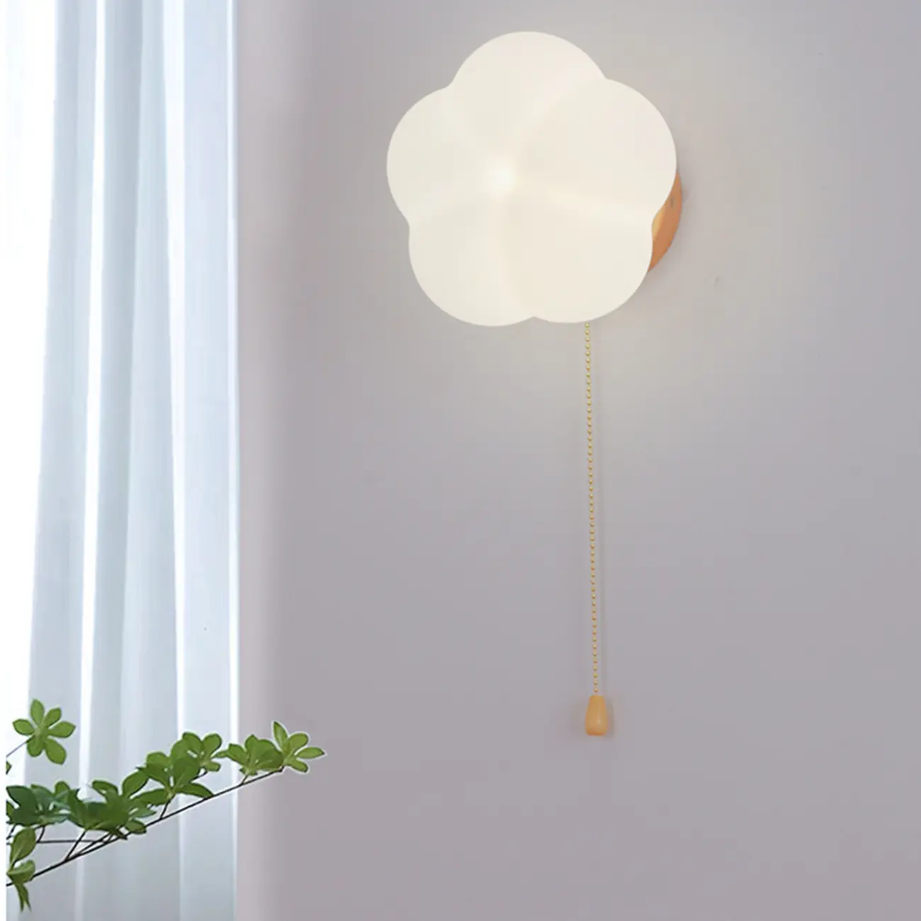 Modern White Acrylic Flower Shape Wall Light Image - 13 | homeyfad