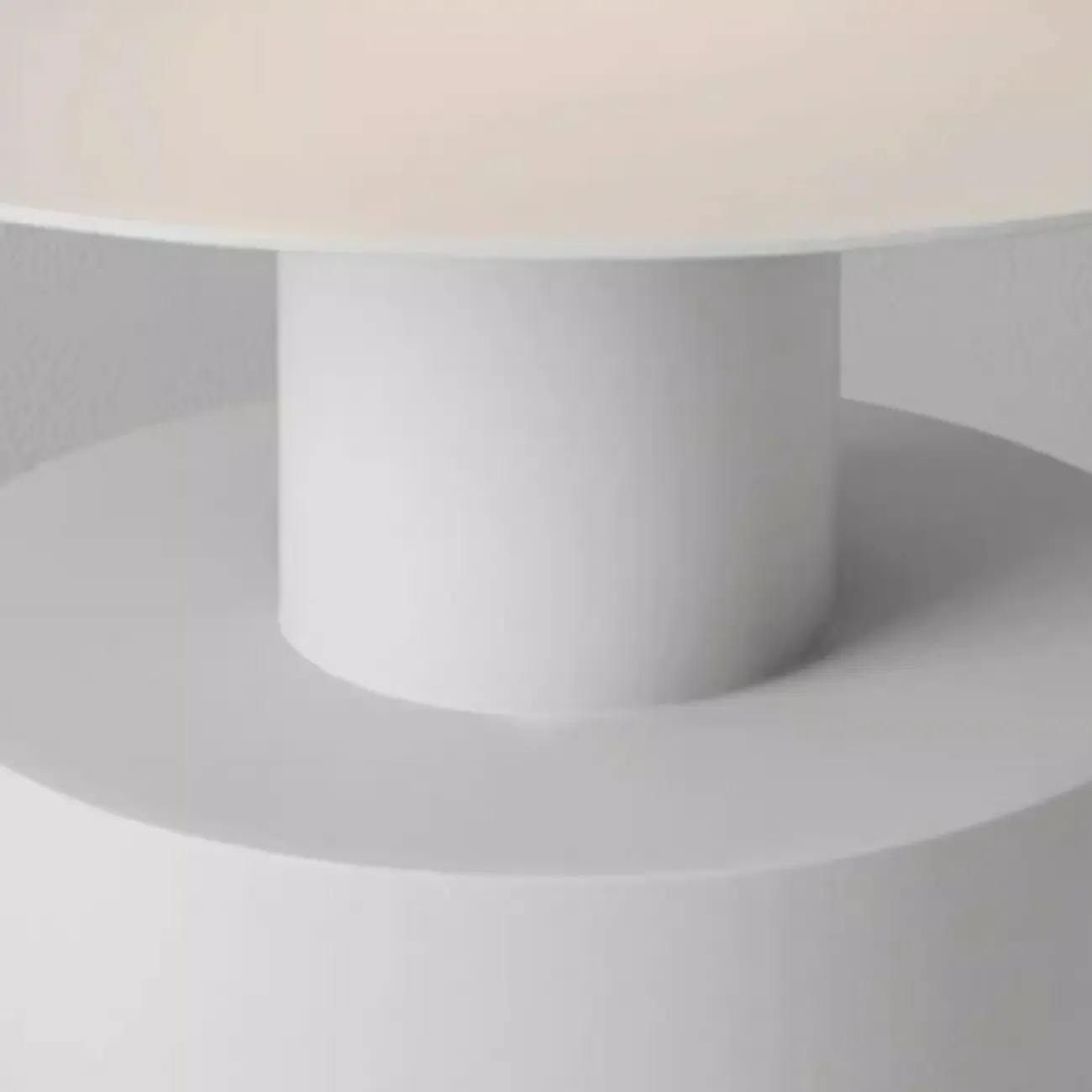 Modern Metal Round End Table with Geometric Shape for Bedroom Image - 7