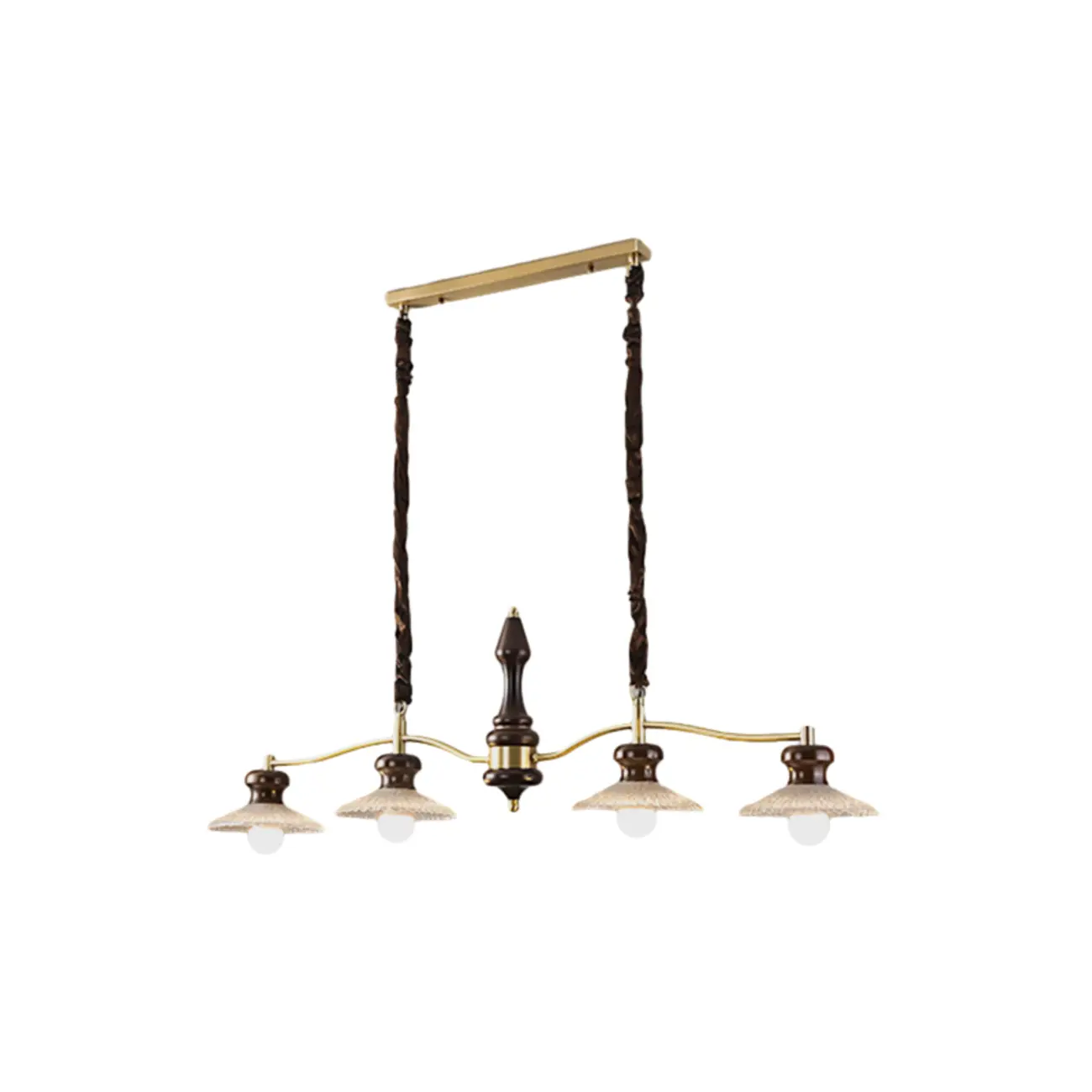 Modern Gold Metal Island Pendant for Kitchen Area Image - 5 | homeyfad