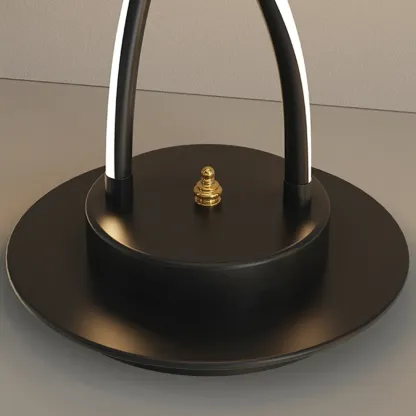 Artistic Spiral Black LED  Floor Lamp for Living Room Decor