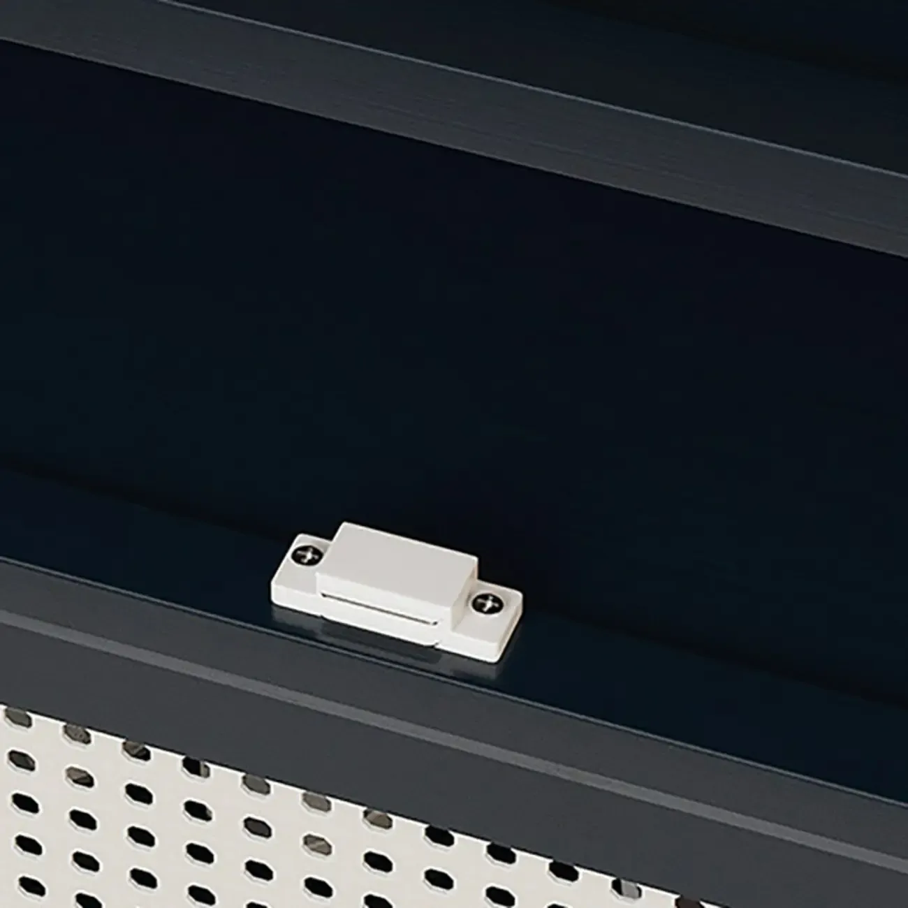 Modern Black Bamboo Shoe Cabinet with Rattan Panels Image - 19