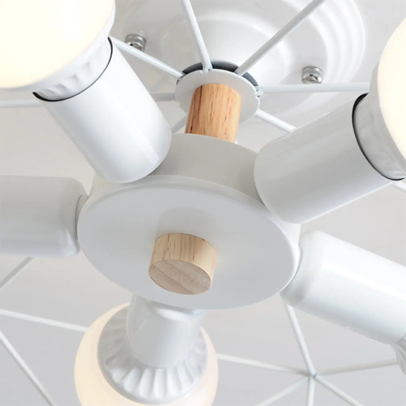 Sleek Gold Semi-Flush Ceiling Light with Iron Drum Shade | homeyfad