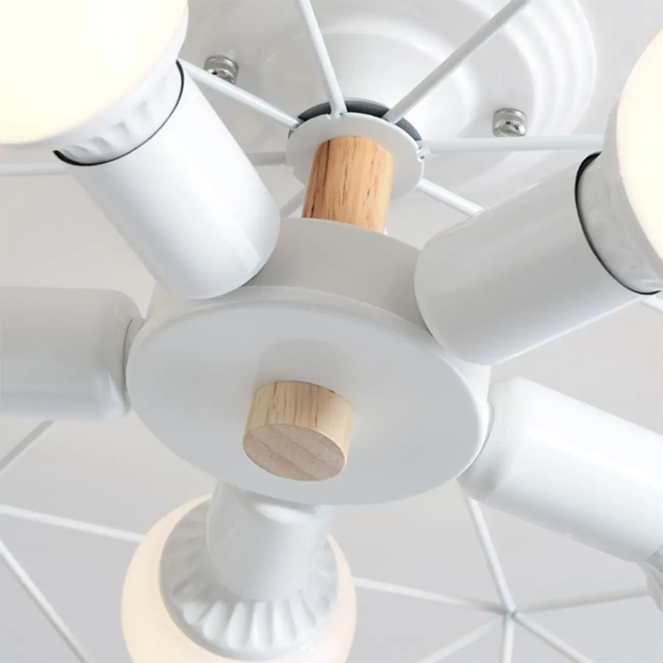 Sleek Gold Semi-Flush Ceiling Light with Iron Drum Shade