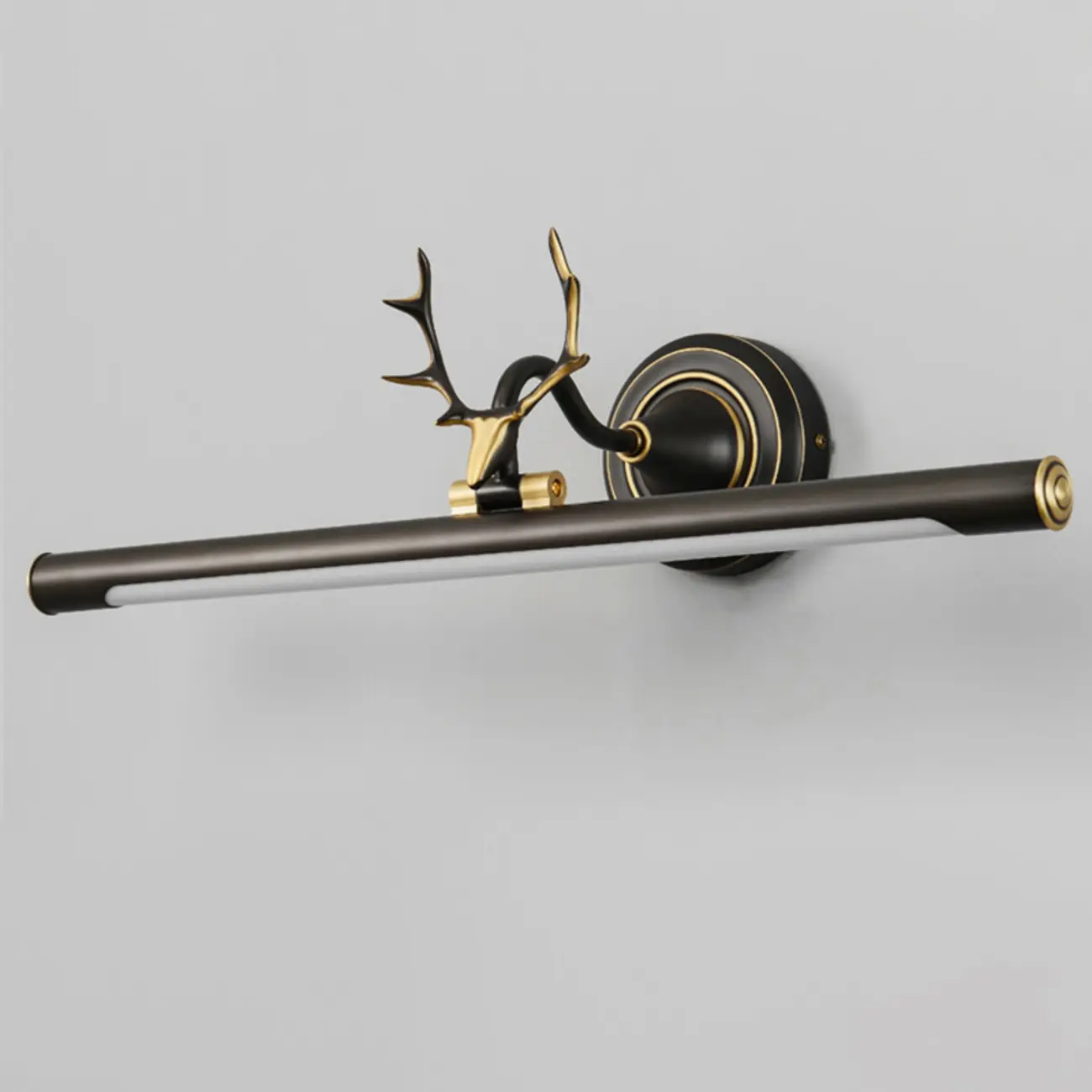 Durable Antler Tube LED Vanity Light with Acrylic Shade for Room Image - 12 | homeyfad